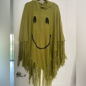 Wildfox poncho with sequence face